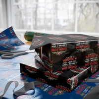 Funny Christmas Wrapping Paper Roll I'm On The Naughty List And I Regret Nothing Mistletoe - Wonder Print Shop