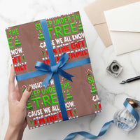 Funny Christmas Wrapping Paper Roll I'm The Gift Family Pajama - Wonder Print Shop