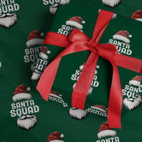 Funny Christmas Wrapping Paper Roll Santa Squad Xmas Team Family Matching - Wonder Print Shop