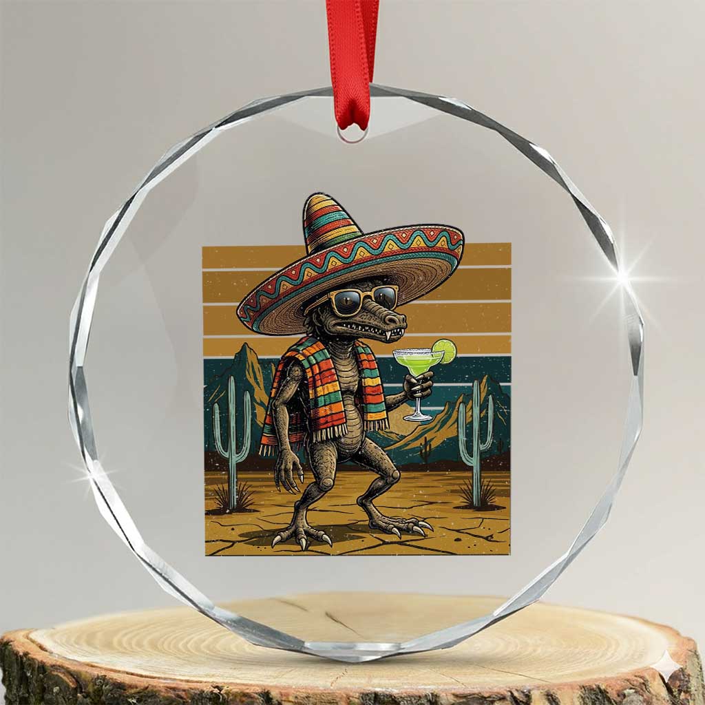 Funny Chupacabra Fiesta Crystal Glass Ornament Cinco De Mayo Gift