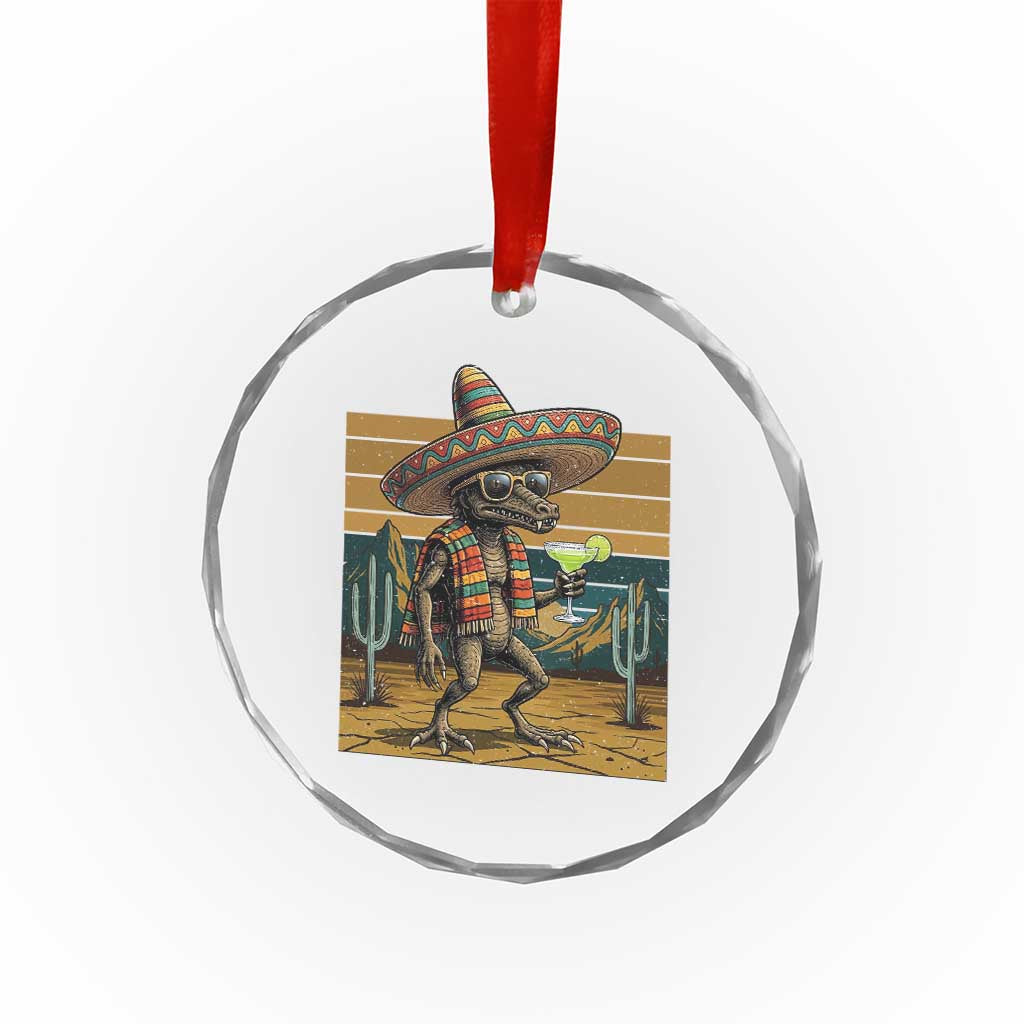 Funny Chupacabra Fiesta Crystal Glass Ornament Cinco De Mayo Gift