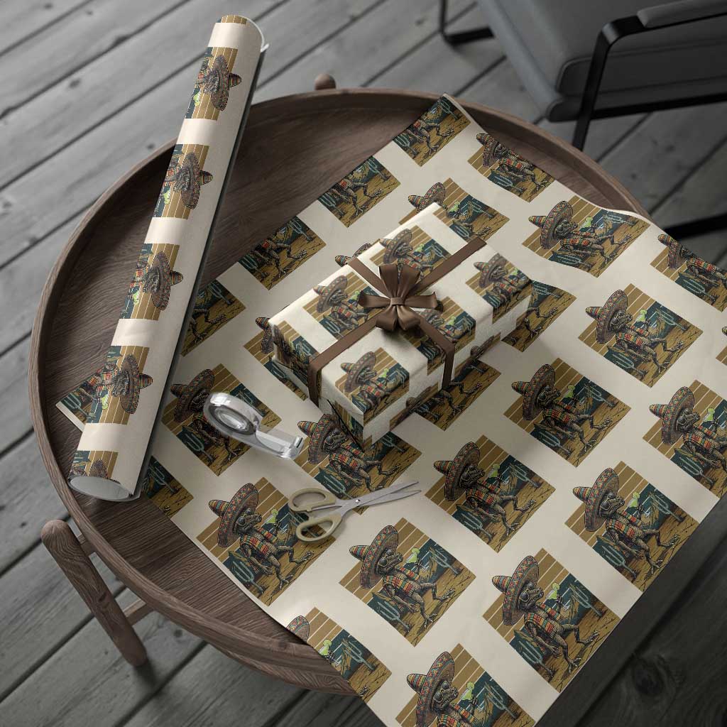 Funny Chupacabra Fiesta Wrapping Paper Roll Cinco De Mayo Gift