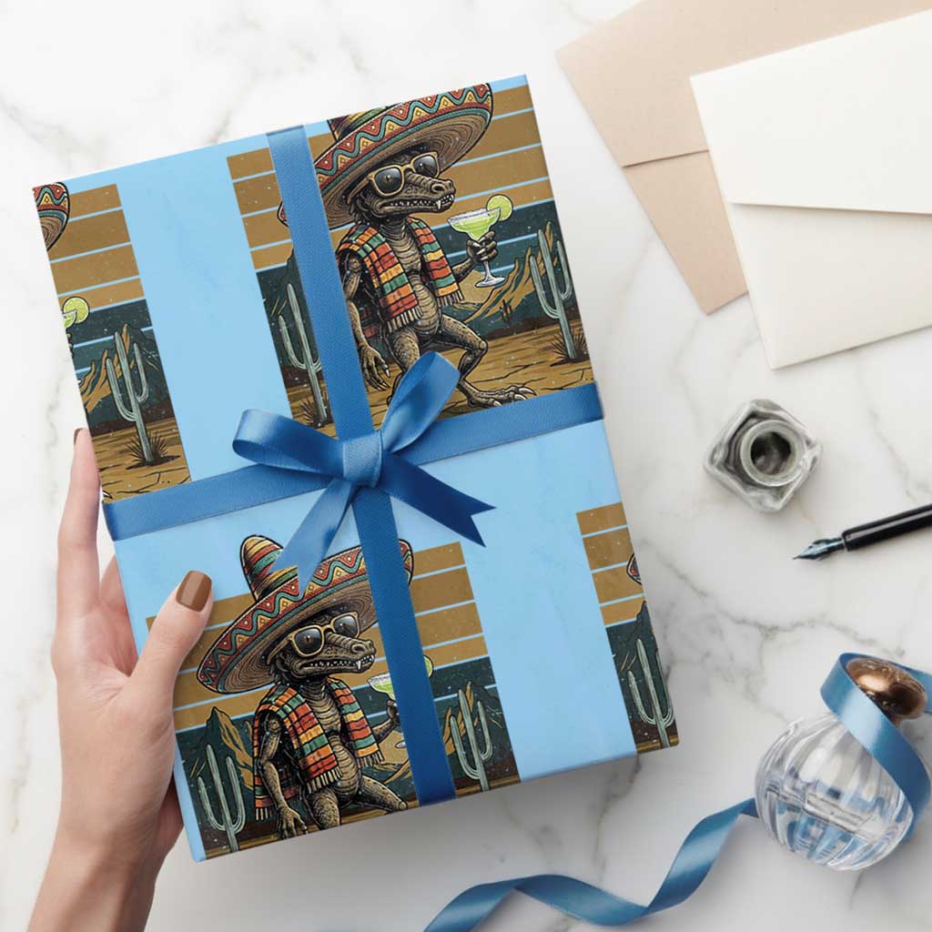 Funny Chupacabra Fiesta Wrapping Paper Roll Cinco De Mayo Gift