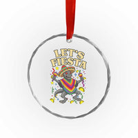 Funny Chupacabra Lets Fiesta Crystal Glass Ornament Cinco De Mayo Gift