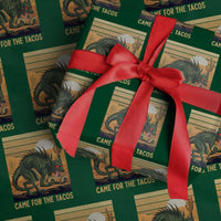 Funny Chupacabra Taco Lover Wrapping Paper Roll Came For The Tacos
