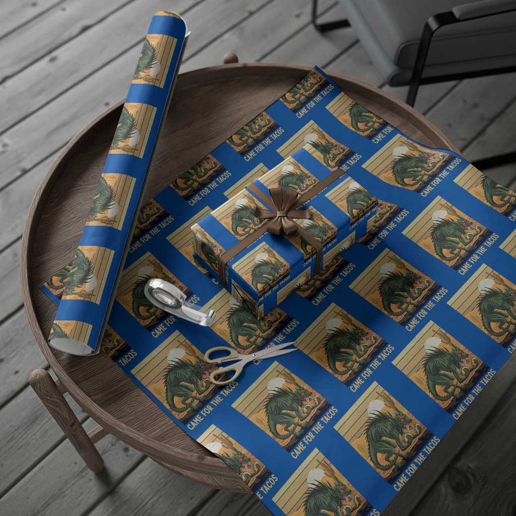 Funny Chupacabra Taco Lover Wrapping Paper Roll Came For The Tacos