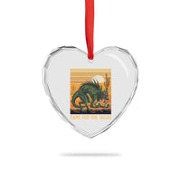 Funny Chupacabra Taco Lover Heart Crystal Glass Ornament Came For The Tacos