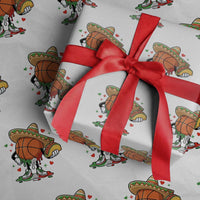 Funny Cinco De Mayo Basketball Wrapping Paper Roll Mexican Fiesta Party