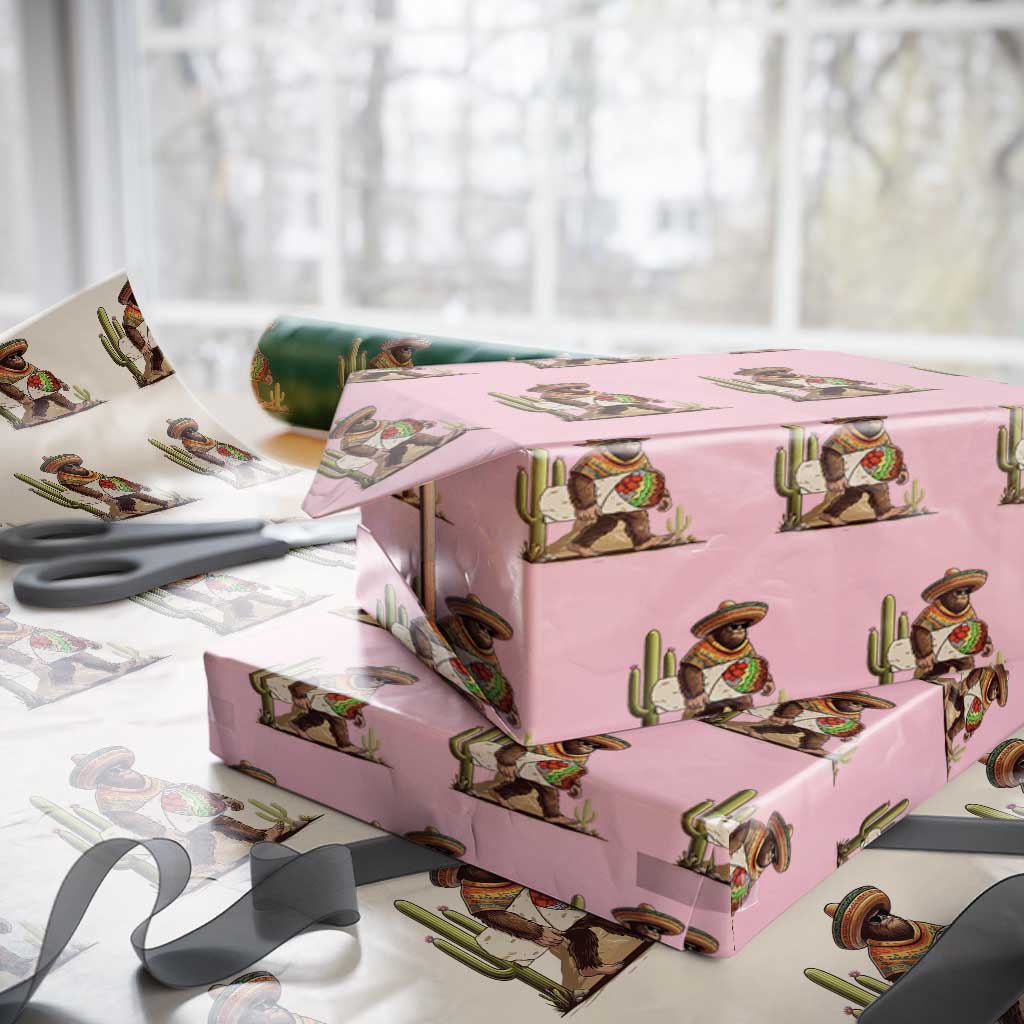 Funny Cinco De Mayo Bigfoot Burrito Lover Gift Wrapping Paper Roll