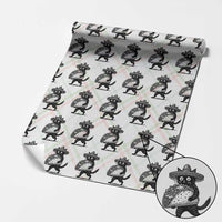 Funny Cinco De Mayo Black Cat With Taco Wrapping Paper Roll Mexican Food Gift