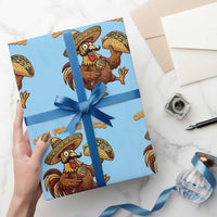 Funny Cinco De Mayo Chicken Wrapping Paper Roll Came For The Tacos