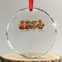 Funny Cinco De Mayo Chicken Squad Crystal Glass Ornament Mexican Party Celebration Gift