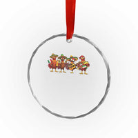 Funny Cinco De Mayo Chicken Squad Crystal Glass Ornament Mexican Party Celebration Gift