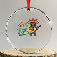 Funny Cinco De Mayo Chupacabra Crystal Glass Ornament Lets Fiesta