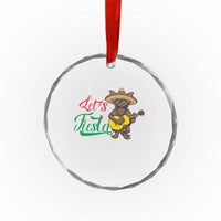 Funny Cinco De Mayo Chupacabra Crystal Glass Ornament Lets Fiesta