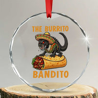 Funny Cinco De Mayo Chupacabra Crystal Glass Ornament The Burrito Bandito