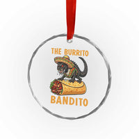 Funny Cinco De Mayo Chupacabra Crystal Glass Ornament The Burrito Bandito