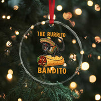 Funny Cinco De Mayo Chupacabra Crystal Glass Ornament The Burrito Bandito