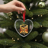 Funny Cinco De Mayo Chupacabra Heart Crystal Glass Ornament Guitar Fiesta Gift
