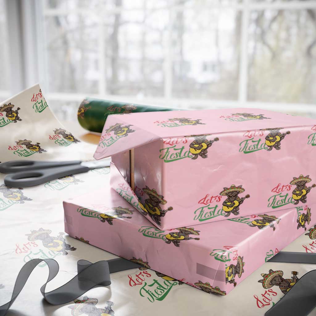Funny Cinco De Mayo Chupacabra Wrapping Paper Roll Lets Fiesta