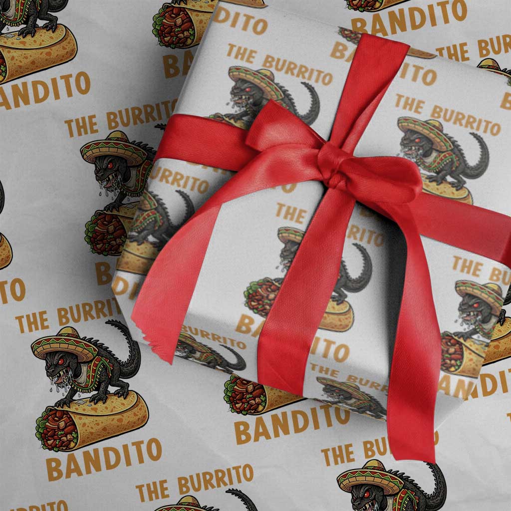 Funny Cinco De Mayo Chupacabra Wrapping Paper Roll The Burrito Bandito