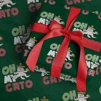 Funny Cinco De Mayo Drunk Cat Wrapping Paper Roll Oh My Gato