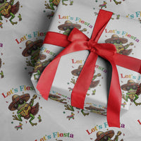 Funny Cinco De Mayo Frog Playing Guitar Wrapping Paper Roll Lets Fiesta