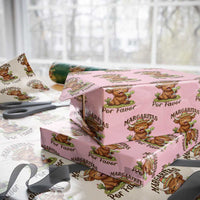 Funny Cinco De Mayo Highland Cow Wrapping Paper Roll Margaritas Por Favor