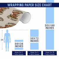Funny Cinco De Mayo Highland Cow Wrapping Paper Roll Margaritas Por Favor
