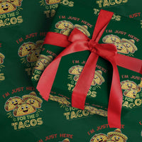 Funny Cinco De Mayo Just Here For The Tacos Wrapping Paper Roll Taco Lover Gift