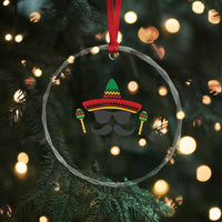 Funny Cinco De Mayo Maracas Characte Crystal Glass Ornament Fiesta Party Gift