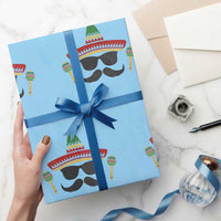 Funny Cinco De Mayo Maracas Characte Wrapping Paper Roll Fiesta Party Gift