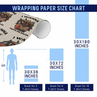 Funny Cinco De Mayo Mothman Wrapping Paper Roll I Wanna Taste His Salsa