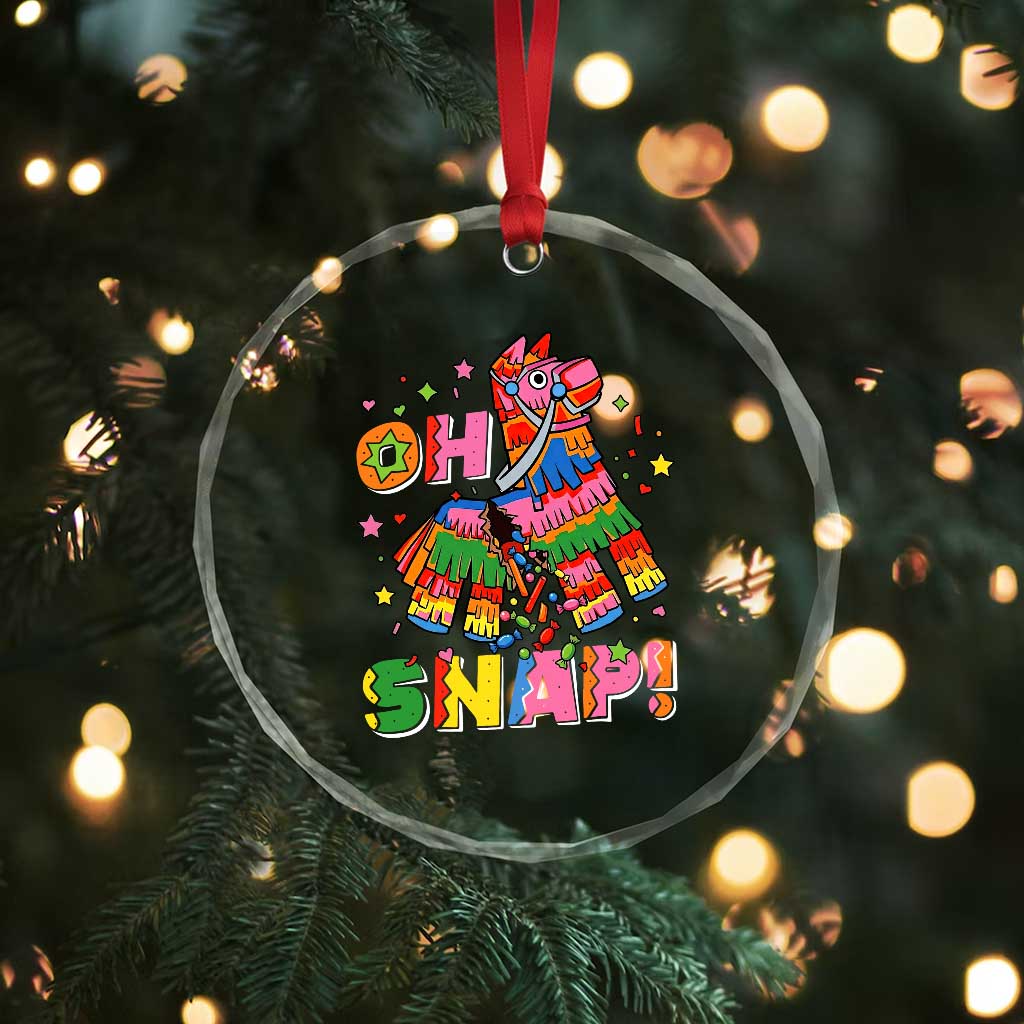 Funny Cinco De Mayo Pinata Candy Party Crystal Glass Ornament Oh Snap