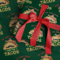 Funny Cinco De Mayo Taco Wrapping Paper Roll Just Here For The Tacos
