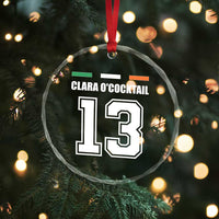 Funny Clara O'cocktail 13 Crystal Glass Ornament Irish Name Ireland Party St. Patricks Day Drinking Pub - Wonder Print Shop
