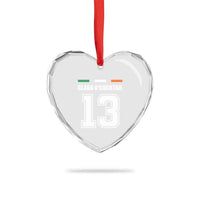 Funny Clara O'cocktail 13 Heart Crystal Glass Ornament Irish Name Ireland Party St. Patricks Day Drinking Pub - Wonder Print Shop