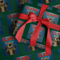 Funny Claws Cat Wrapping Paper Roll Horror Movie Parody - Wonder Print Shop