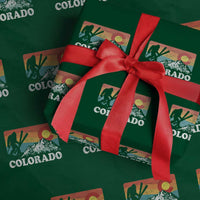 Funny Colorado Skiing Bigfoot Snow Mountain Winter Sport Wrapping Paper Roll - Wonder Print Shop