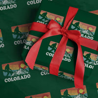 Funny Colorado Snowboarding Bigfoot Mountain Winter Sport Wrapping Paper Roll - Wonder Print Shop