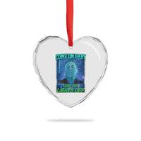 Funny Come On Baby Turn The Lights Off Heart Crystal Glass Ornament Dance Club Meme - Wonder Print Shop