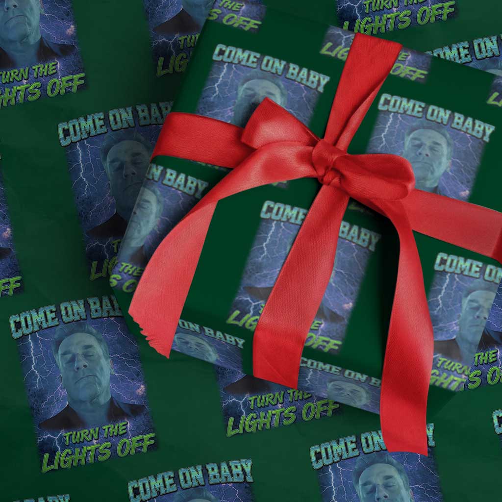 Funny Come On Baby Turn The Lights Off Wrapping Paper Roll Dance Club Meme - Wonder Print Shop