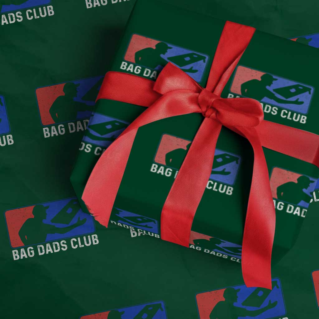Funny Cornhole Bag Dads Club Wrapping Paper Roll