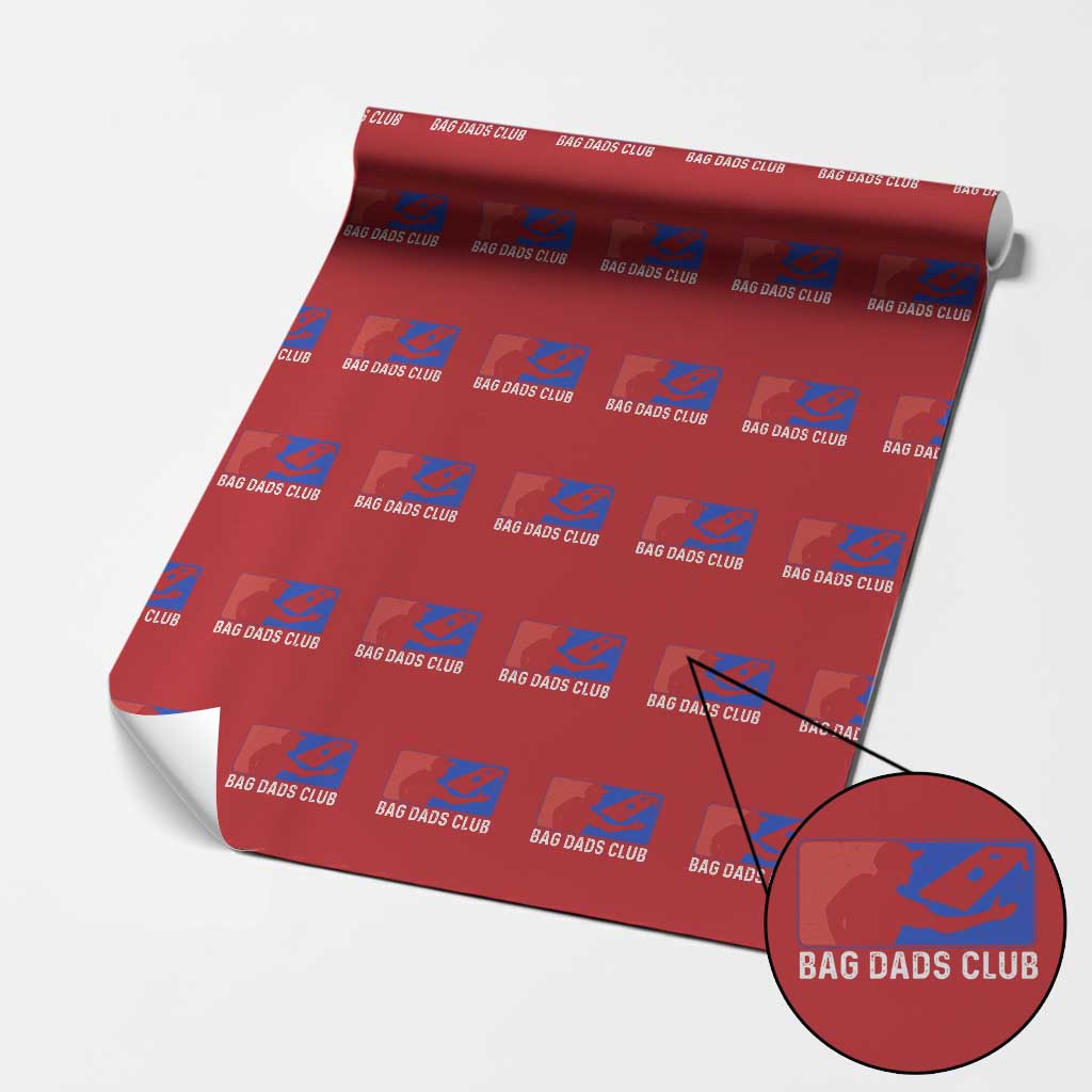 Funny Cornhole Bag Dads Club Wrapping Paper Roll