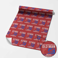 Funny Cornhole Player Wrapping Paper Roll Never Underestimate An Old Man With A Cornhole Bag