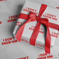 Funny Couple Matching Wrapping Paper Roll I Don't Know Him Couples She's My Soulmate - Wonder Print Shop