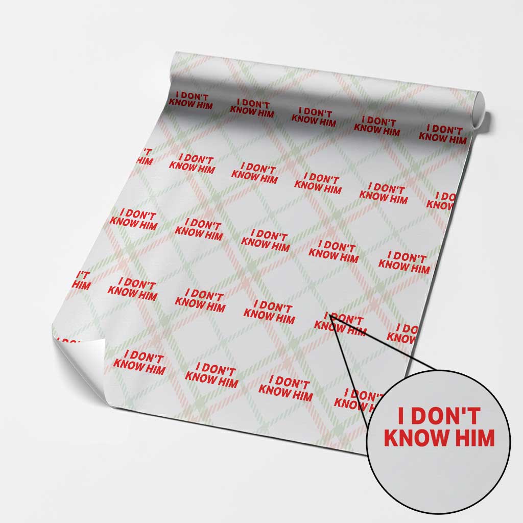 Funny Couple Matching Wrapping Paper Roll I Don't Know Him Couples She's My Soulmate - Wonder Print Shop