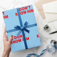Funny Couple Matching Wrapping Paper Roll I Don't Know Him Couples She's My Soulmate - Wonder Print Shop
