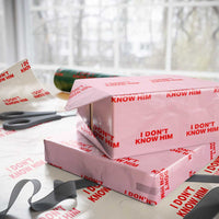 Funny Couple Matching Wrapping Paper Roll I Don't Know Him Couples She's My Soulmate - Wonder Print Shop