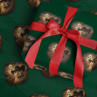 Funny Cowboy Cat UFO Wrapping Paper Roll Retro Western Rodeo Meme Cats Lover Gift